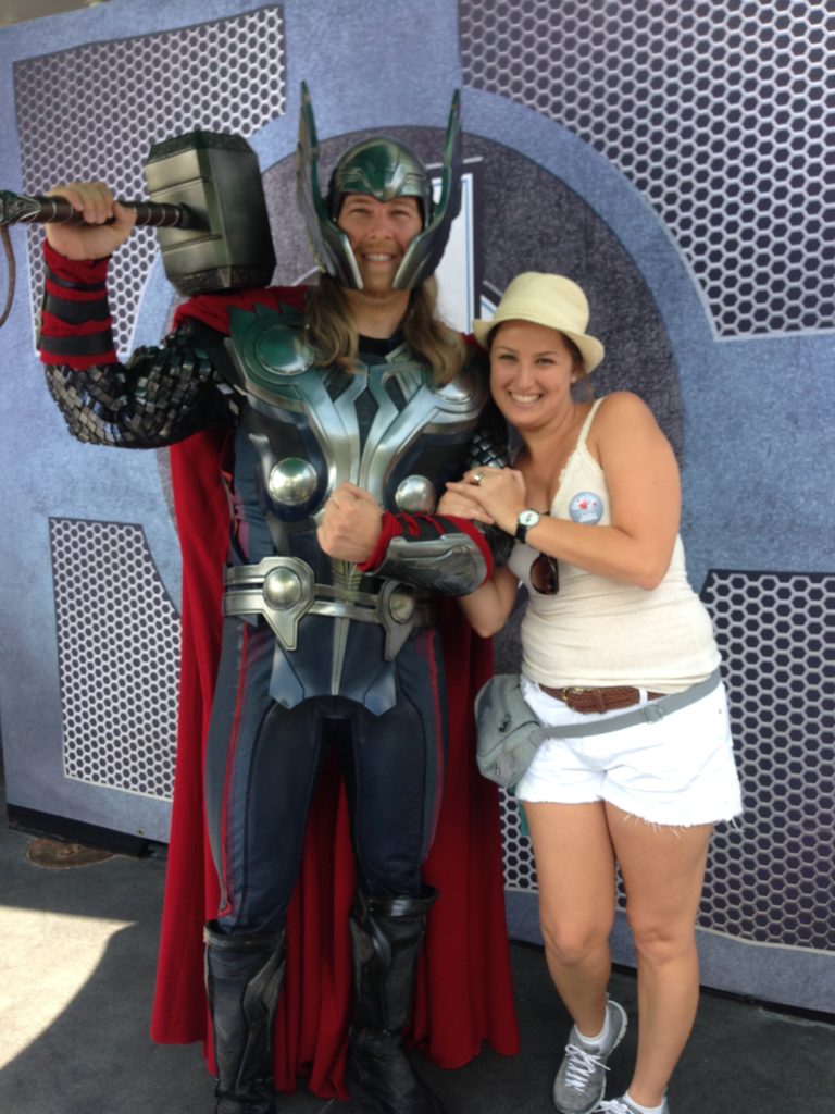 Thor no parque Disneyland na Califórnia
