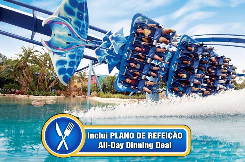 SeaWorld Orlando + Plano Alimentação